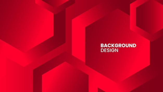 Rood geometrisch achtergrondontwerp geschikt voor moderne branding digitale kunst social media posts