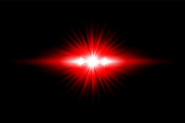 Rood lichteffect transparant Vector Custom Lens Flare