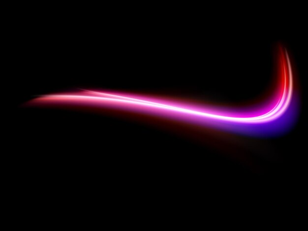 Rood lichtgolfeffect op zwarte achtergrond