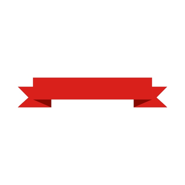 Rood lint pictogram. Vectorafbeeldingen