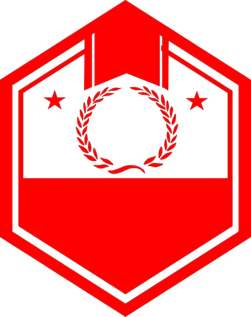 Rood lint vintage logo stempel ontwerp