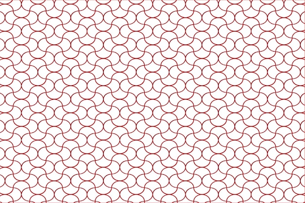 Rood patroon van verweven cirkels