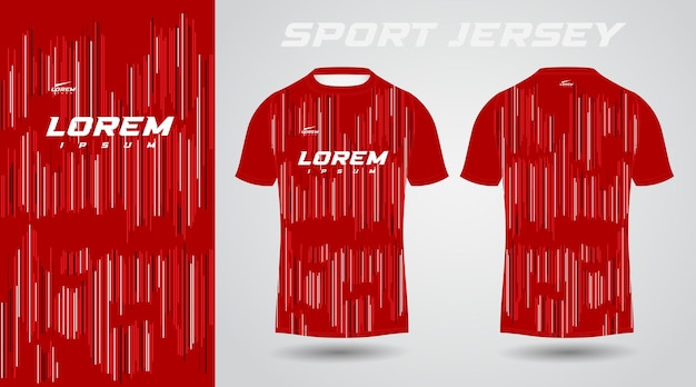 rood shirt sport jersey ontwerp