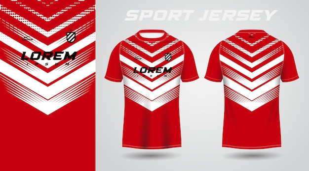 rood shirt sport jersey ontwerp