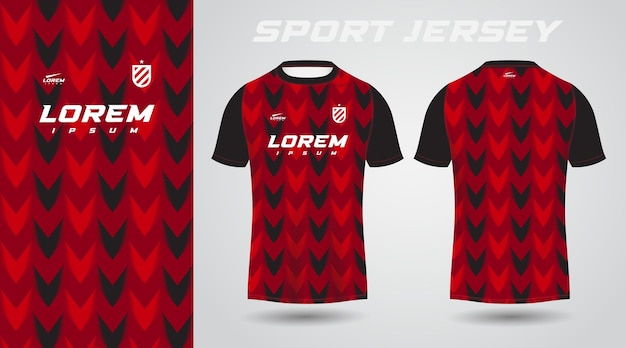 rood shirt sport jersey ontwerp