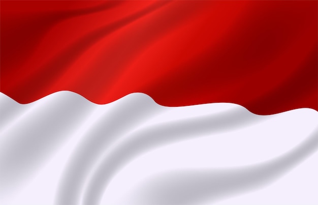 Rood witte Indonesië vlag achtergrond met kopie ruimte voor tekst patriottische Indonesië onafhankelijkheidsdag