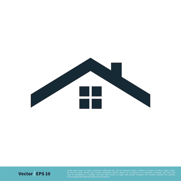 Roof Home Icon Vector Logo Template Illustration Design Vector EPS 10