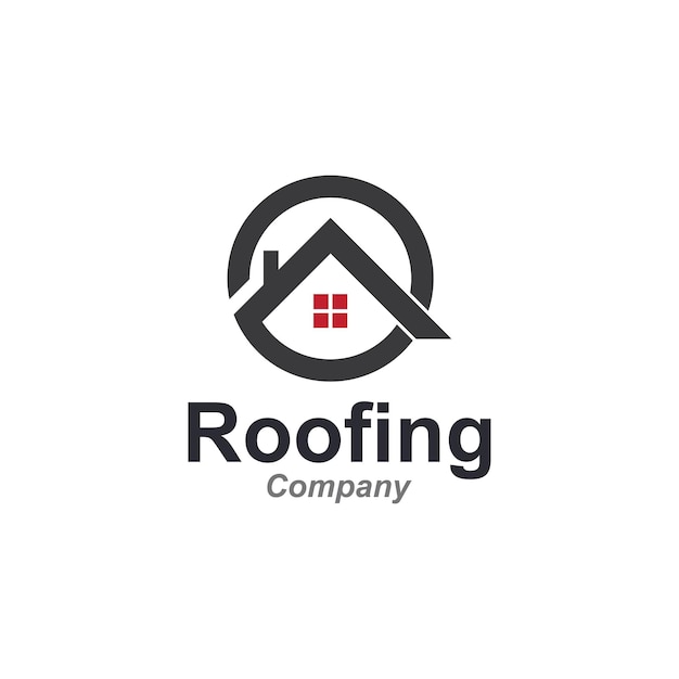 Roof house icon logo vector