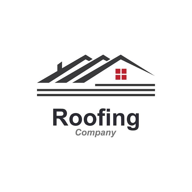 Roof house icon logo vector