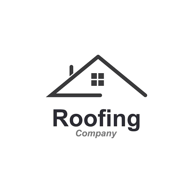 Roof house icon logo vector