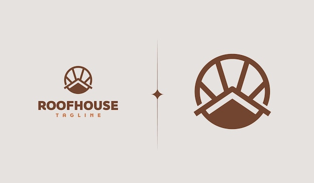 Roof House Logo Template Universal creative premium symbol Vector illustration Creative Minimal design template Symbol for Corporate Business Identity