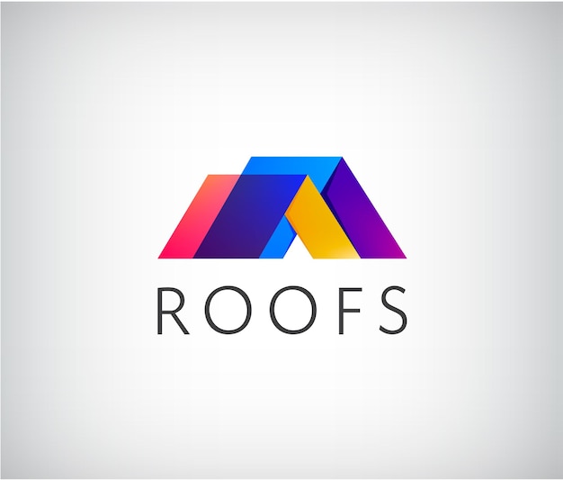 Roof logo, house building.