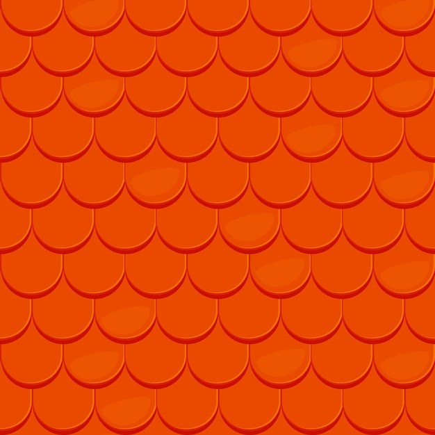 Roof tile seamless pattern roofing background