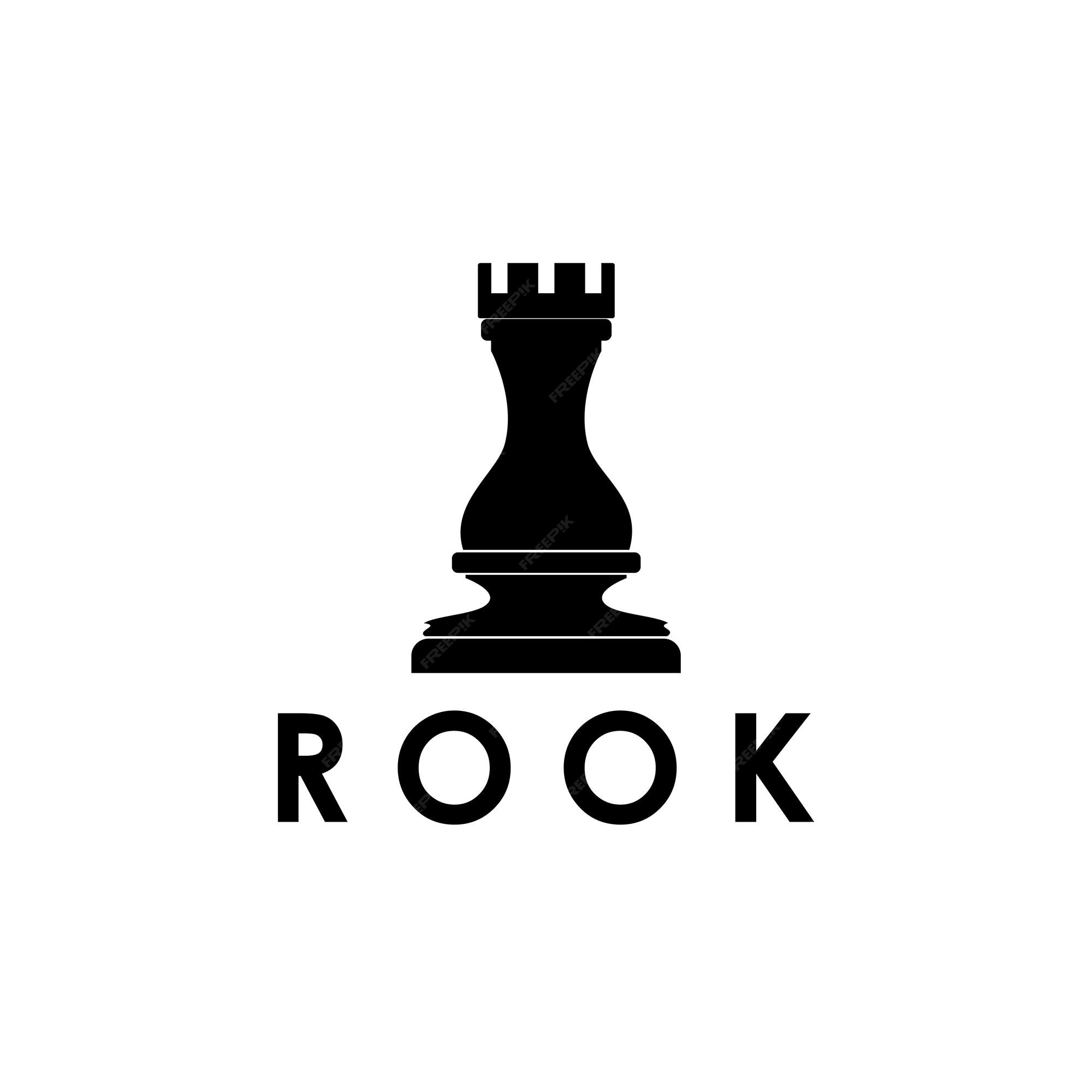 Silhouette of a rook chess piece Royalty Free Vector Image