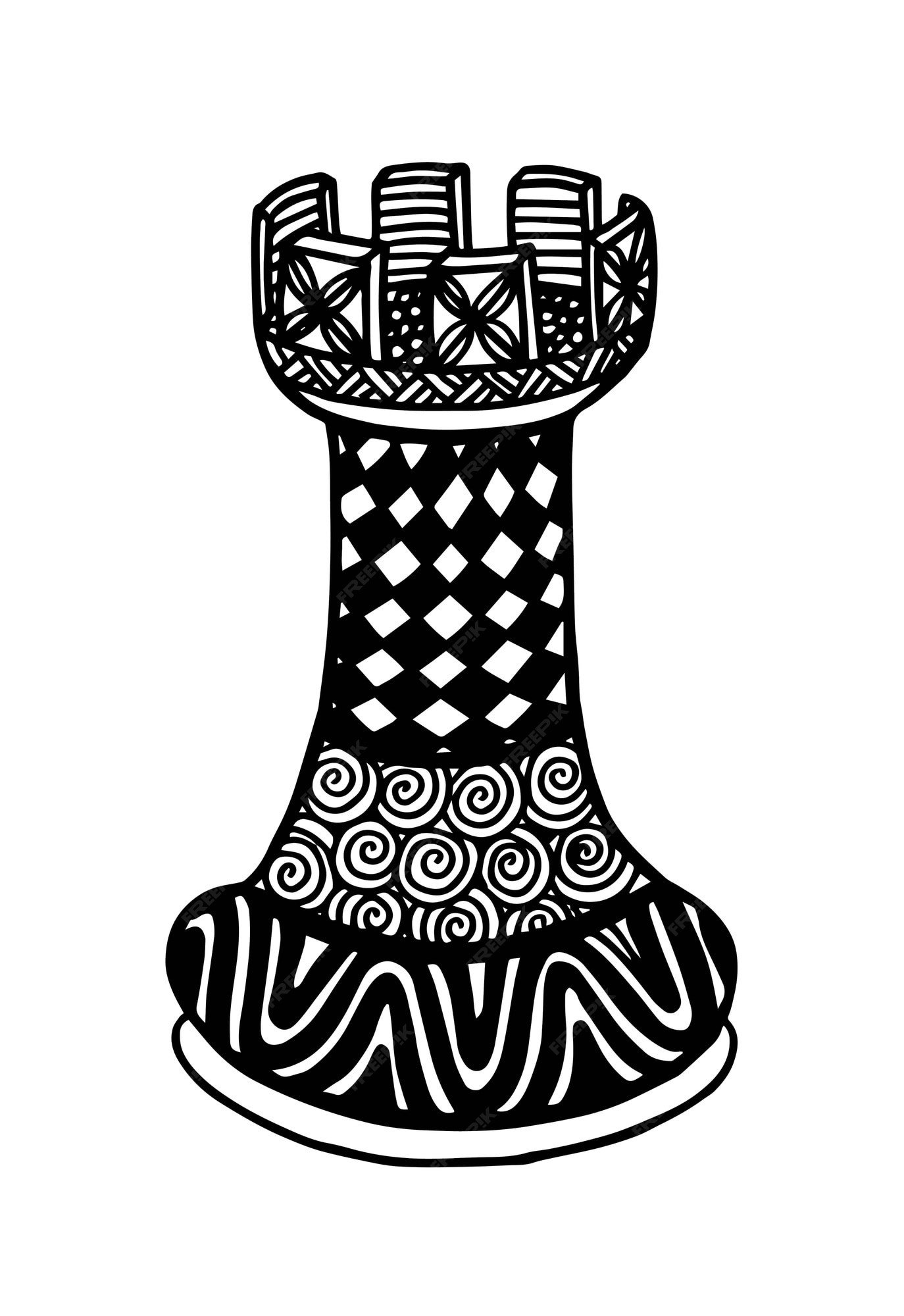 chess rook piece 2494121 Vector Art at Vecteezy