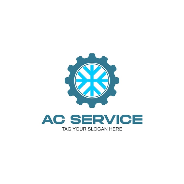 Room ac service logo clasic and modern design