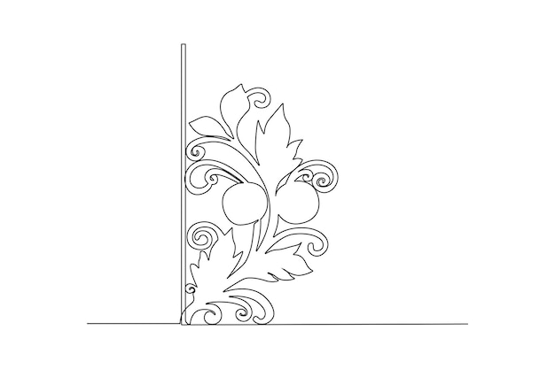 화려한 장식으로 방을 장식 벽 장식 Wicker 라인 및 은 장식 요소 터 페이지 장식 로고에 대한 장식 캘리그라피 디자인 요소