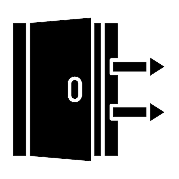 Vector room exit icon