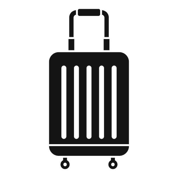 Иконка дорожной сумки для обслуживания номеров Простая иллюстрация векторной иконки дорожной сумки для обслуживания номеров для веб-дизайна, выделенной на белом фоне