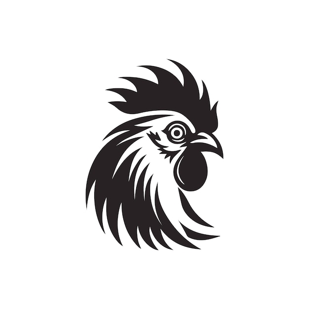 rooster or cock logo vector icon template