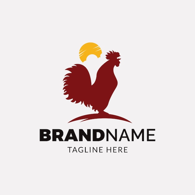 Rooster Crowing design vector illustration