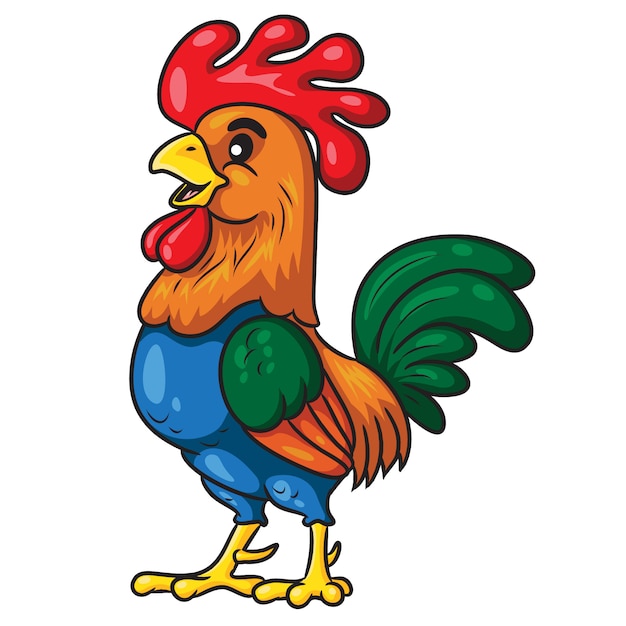 Rooster cute cartoon