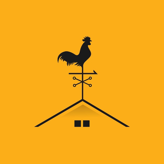 Vector rooster home