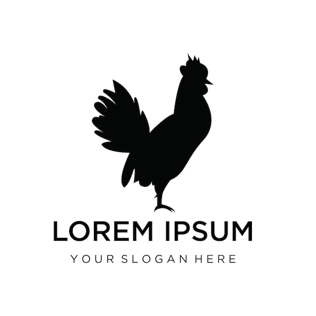 Vector rooster icon animal logo