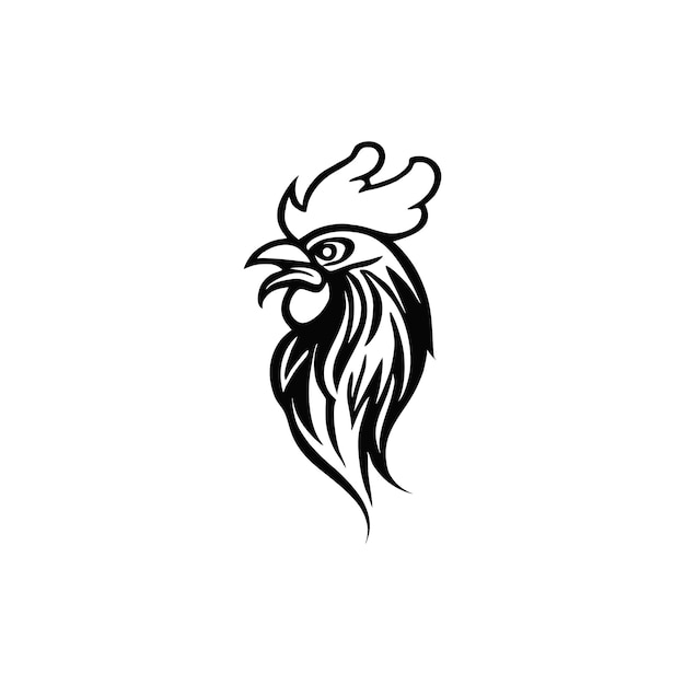 Rooster logo design vector illustration