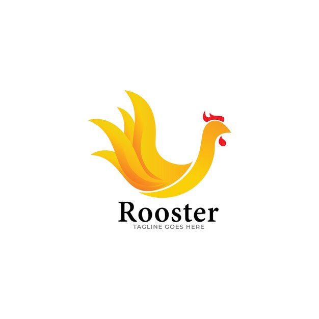 Rooster logo designs template chicken head logo designs