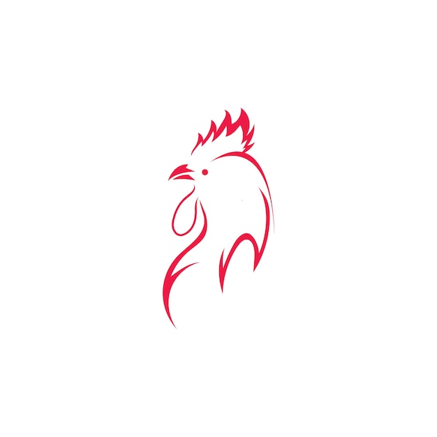 Vector rooster logo images illustration design