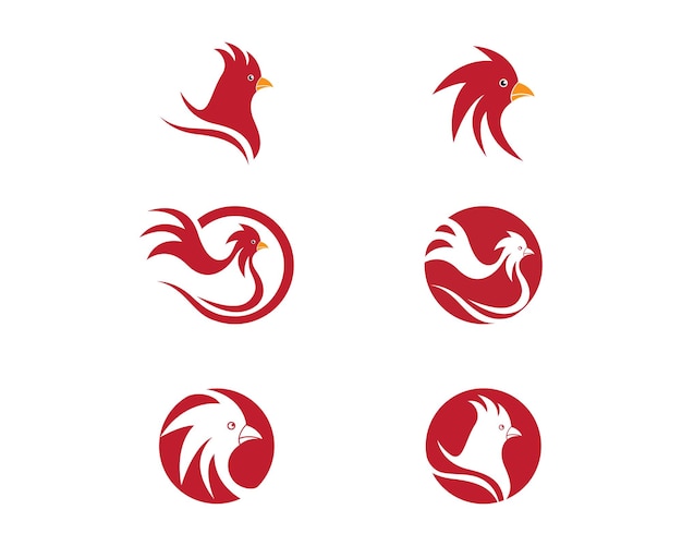 Шаблон логотипа Rooster