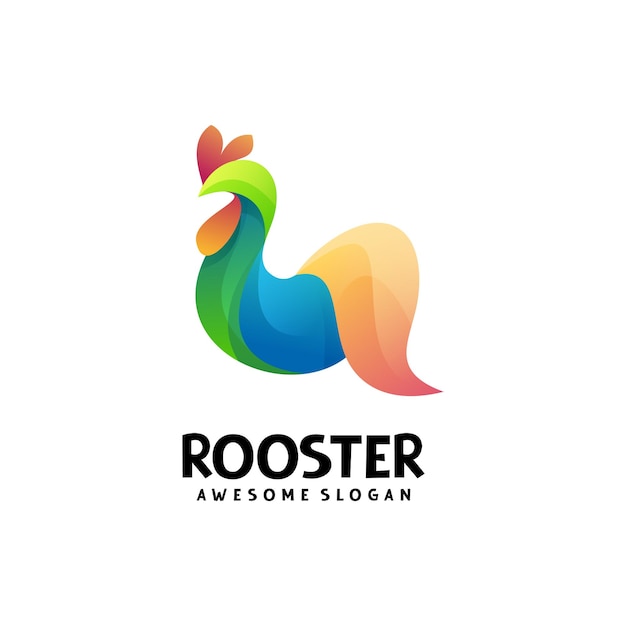 Rooster logo template