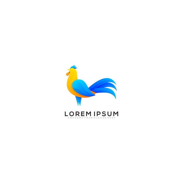 Rooster logo template