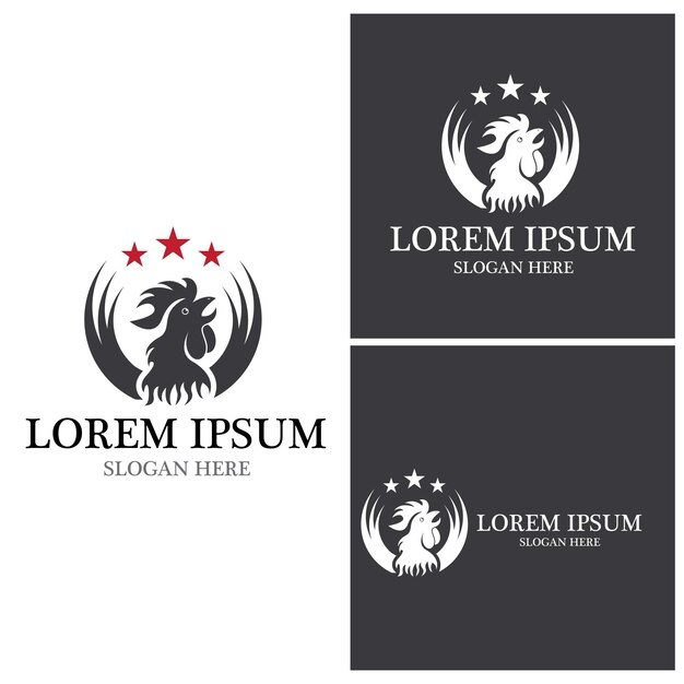 Rooster Logo Template