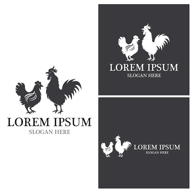 Rooster logo template