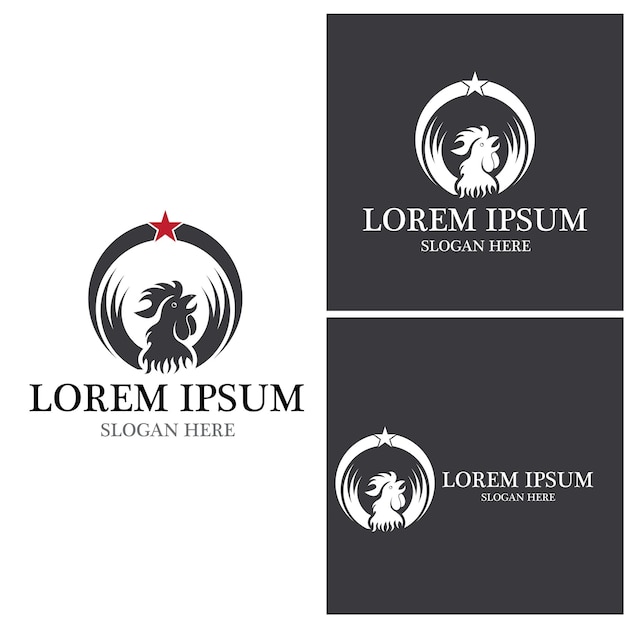 Rooster Logo Template