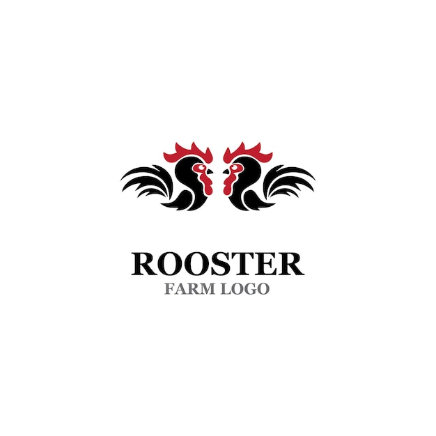 Шаблон логотипа Rooster