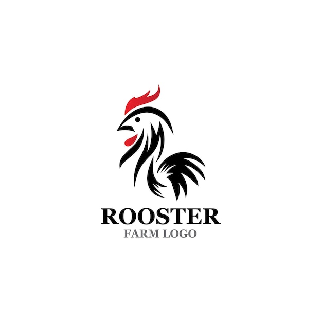 Modello del gallo logo