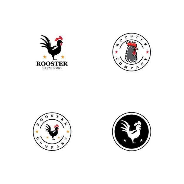 Шаблон логотипа rooster