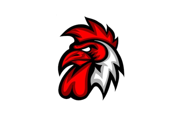 Vector rooster logo vector illustration