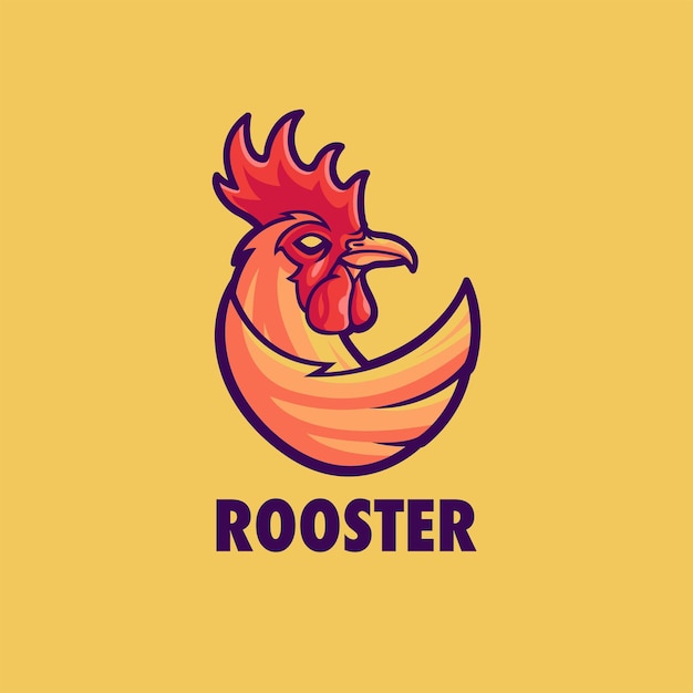 Vector rooster logo