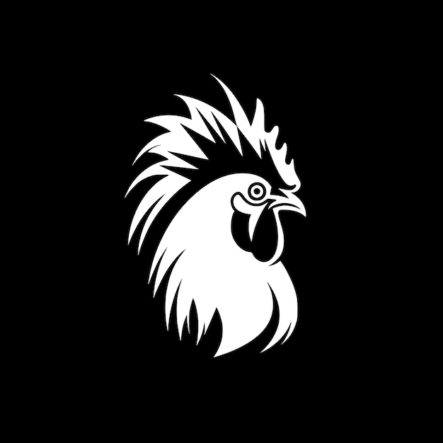 Rooster Minimalist and Simple Silhouette Vector illustration