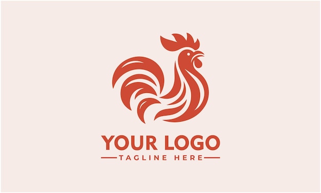 Rooster vector logo design Vintage Chicken logo vector for Food and Beverage Identity
