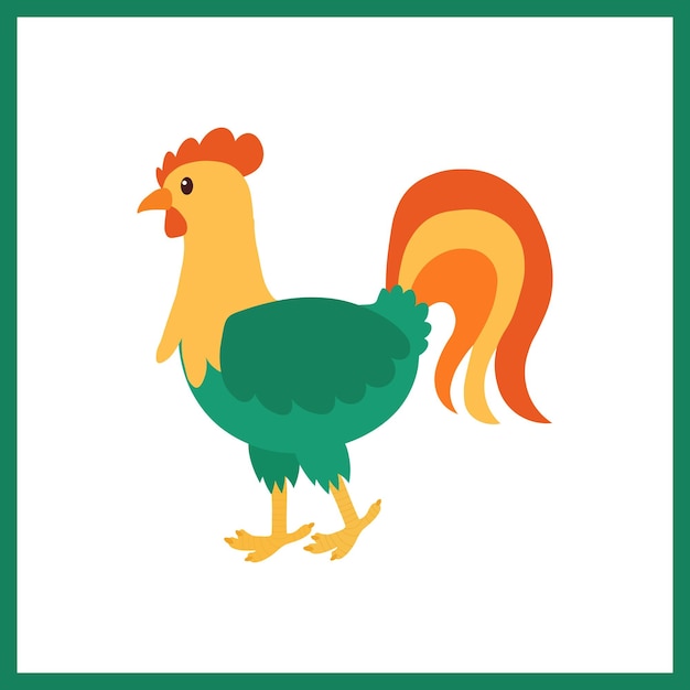 Vector rooster vector