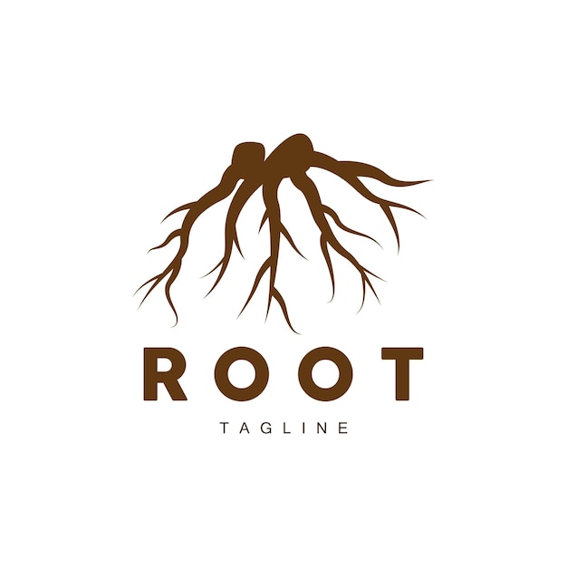 Root Logo Tree Nature Plant Vector Abstract Design Icon Template Illustration