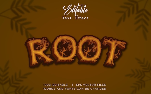 Root-teksteffect