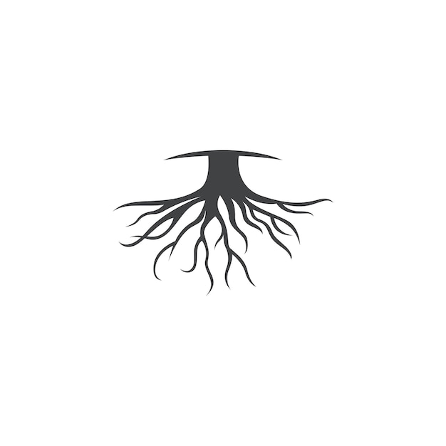 Root vector illustration template design