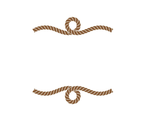 Rope border vector illustration design