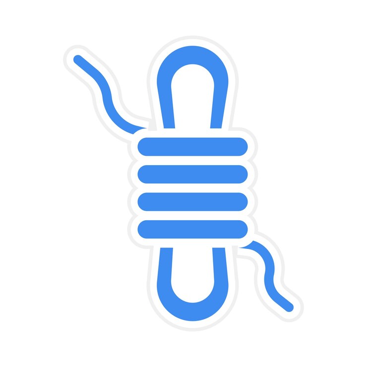 Vector rope icon vector image can be used for rock climbing